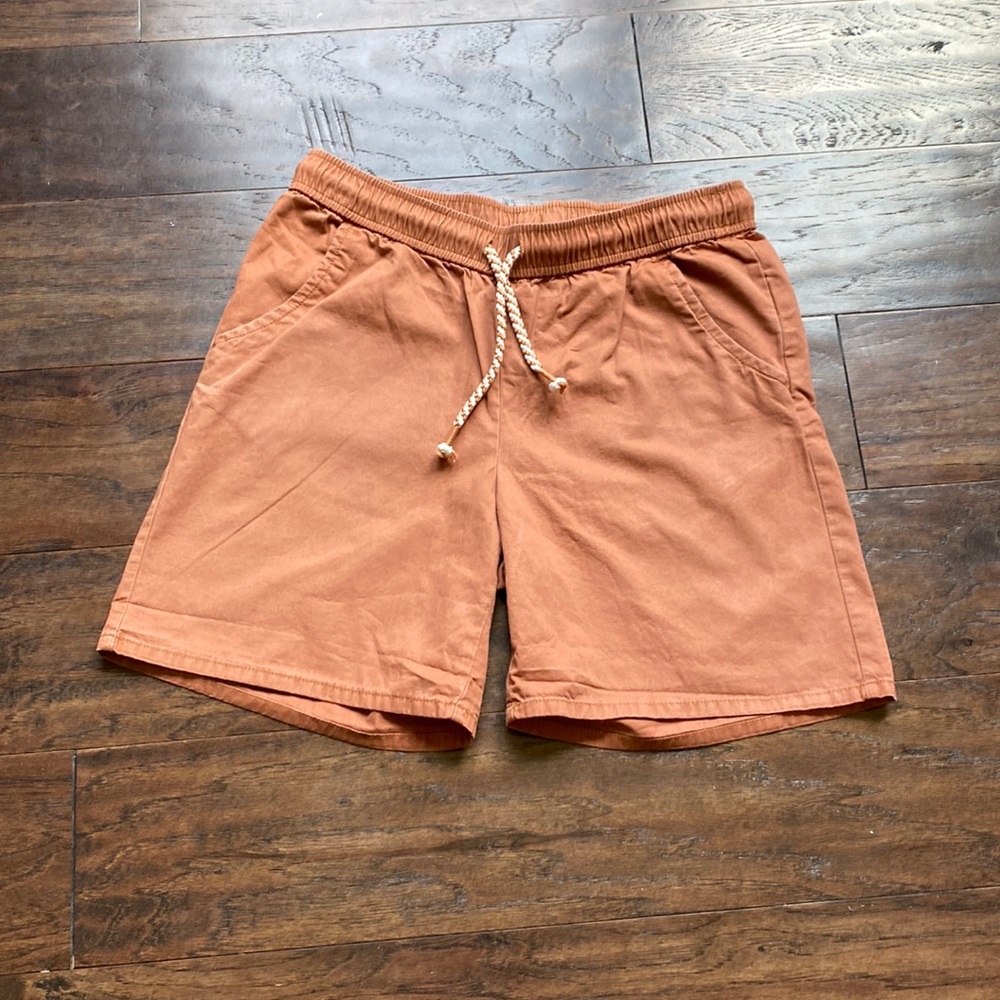 Kids cat & jack burnt orange adjustable waist shorts